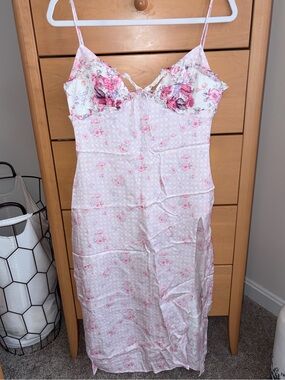 For Love & Lemons Pink Floral dress